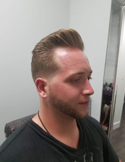 men's hair cut after