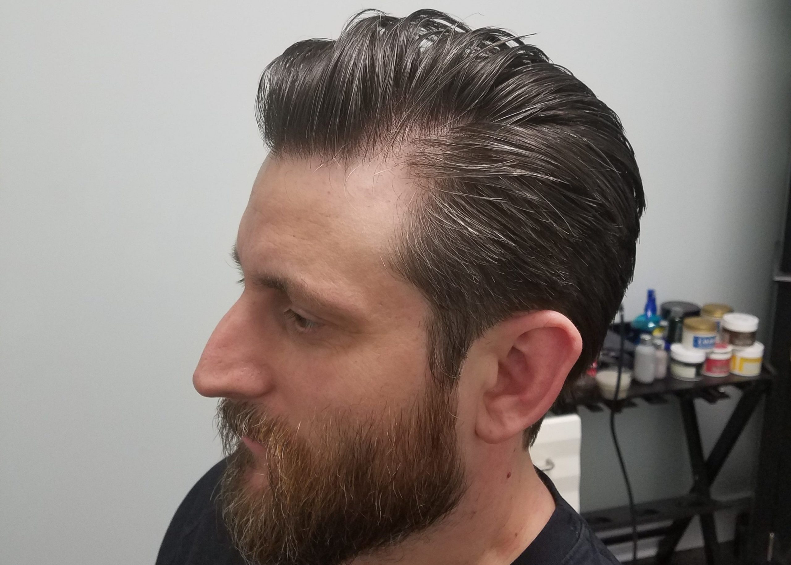 beard trim and hair cut